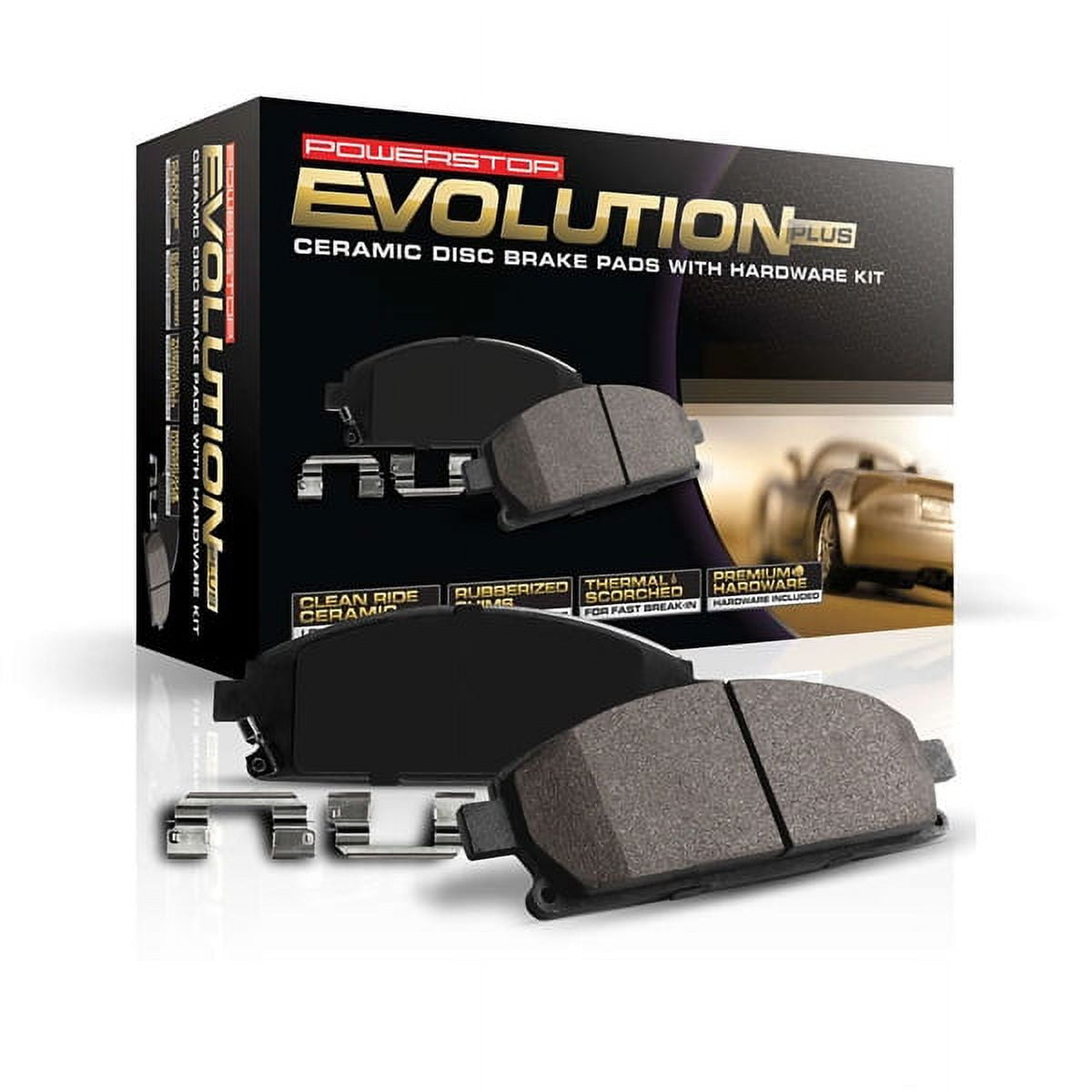 Power Stop Front Z17 Evolution Ceramic Brake Pads with Hardware 17-1869