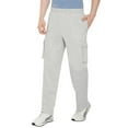thumbnail image 4 of Turtle Bay New York Men's Brushed Fleece Cargo Pants – Comfy Sweatpants with inner drawstrings, 4 of 7
