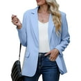 thumbnail image 2 of Womens Casual Blazers Open Front Long Sleeve Work Office Suit Jackets Blazer, 2 of 6