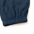 thumbnail image 4 of Men's Big & Tall Pants Cotton Linen Yoga Golf Beach Jogger Sweat Lounge Harem Pants Cropped Trousers Size M-5XL Navy, 4 of 9