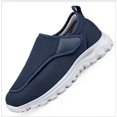 thumbnail image 1 of XIHAHA Zapatos para diabéticos extraanchos para hombres y mujeres, zapatos para caminar ajustables para personas mayores, ortopédicos, pies anchos, zapatillas para parejas hinchadas, 1 of 5