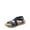 NAVY, variant on Women's Comfortable Low Wedge Sandals, Open Toe Slip On Strappy Flat Sandals Light-weight Summer Shoes