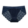 thumbnail image 3 of Bovxnpu Women's Plus Size Panties, Womens Breathable Lace Brief Underwear No Show Panties, Lightweight Crotch Breathable Mesh Women's Pants Underwear, 3 of 6