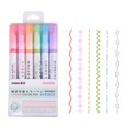 thumbnail image 1 of Graflsoa Fluorescent Highlighting Marker Set with Roller Design for Quick-Drying Decorative Edges - S-7008A-6, Six Colors for Creative Outlining and Marking, Ideal for Home and Craft Projects, 1 of 6