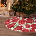 thumbnail image 5 of Rateoe Rose Flowers Pattern Christmas Tree Skirt with Ties , Christmas Tree Decorations, Farmhouse Christmas Decor Xmas Holiday Decorations-30", 5 of 6
