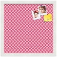 thumbnail image 2 of PinPix 16x16 Custom Cork Bulletin Board Hot Pink Diamond Poster Board Has a Fabric Style Canvas Finish, Framed in Hot Pink Diamond, by ArtToFrames (PinPix-302), 2 of 6
