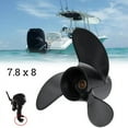 thumbnail image 3 of GLFSIL For Tohatsu Nissan Mercury 4-6HP 3R1W64516-0 Aluminum Outboard Propeller 7.8 x 8, 3 of 6