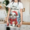 thumbnail image 3 of Merry Christmas Bulldog Enjoys Woofmas Winter Xmas Holiday Apron Dog Lover Gifts Idea for Cooking Grilling Baking Painting Gardening - 02022, 3 of 5