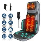 Imountek Multifunctional Full Body 3D Kneading Massage Chair Pad, Shiatsu Neck Back Massager with Heat for Home Office, Grey