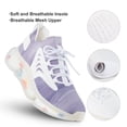 thumbnail image 3 of 2024 Colorful Marble Pattern Women Or Men Lace Up Flat Sneakers Female Mesh Walking Footwear, 3 of 8