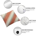 thumbnail image 4 of BANET Throw Pillow Cover Cushion Stripe Decoration Pillowcase with Hidden Zipper for Sofa Bedroom Car White, 4 of 5