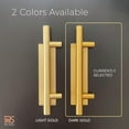 thumbnail image 2 of Rio Salto 12-Inch Gold Barn Door Handle Kit Closet Door Handle Solid Aluminum Brass Finish Pull Handle Flush Handles Hardware Large Sliding Door Handles 1-Door Gold - 1Pack, 2 of 8