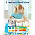 thumbnail image 6 of D-FantiX Magnetic Fraction Educational Puzzle for Kids Ages 3-8, Fraction Tiles & Circles Set, Math Manipulatives, Montessori Fraction Learning Toys for Kids Students Homeschool Supplies, 6 of 8
