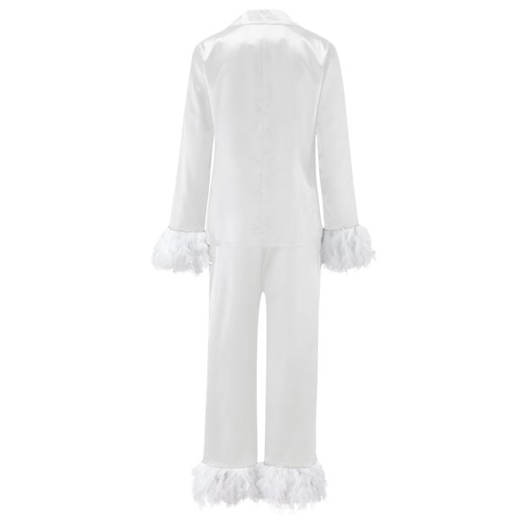 Vedolay Plus Size Sleepwear For Women Women Pajama Sets 2 Piece Short Sleeve Button Tops and Shorts Pjs Summer Outfits,White M