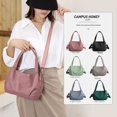 thumbnail image 3 of Bolso de hombro de moda coreana para mujer, bolso de mano, bolso de lona, gran capacidad, 3 of 6