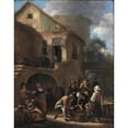 thumbnail image 3 of Jan Steen 20x24 Black Modern Framed Museum Art Print Titled - A Party of Peasants (Between 1648 and 1650), 3 of 5