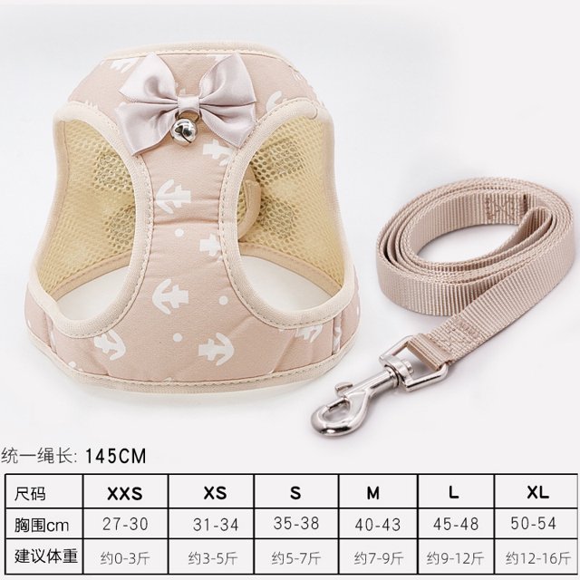 Factory Korean New Dog Rope Dog Chain Vest Traction Rope Cat Teddy Small Dog Chest Strap Pet Supplies