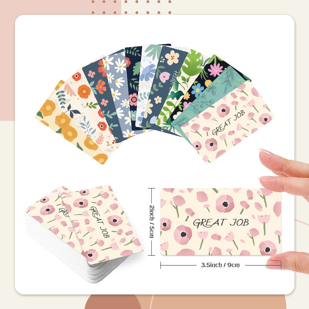 360 Sheets 12 Styles Thank You Greeting Cards for Mother's Day Valentine's Day Birthday Thanksgiving Day Flower 90x50mm 30 sheets/style