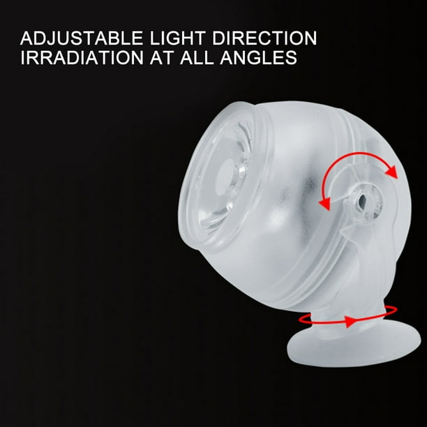 Luz Para Pecera, Lámpara Subacuática, Luz Sumergible Para Acuario, Luz LED Para Pecera, Rotación, Impermeable, Mini Focos RGB Para Fuente De Acuario,