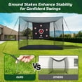 thumbnail image 6 of Haokelball 10x8x6ft Golf Practice Net with Target Cloth & Carry Bag Heavy-Duty Golf Hitting Cage Net for Backyard Indoor & Outdoor, 6 of 17