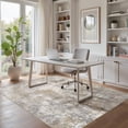 thumbnail image 4 of UERMEI 5x7 Washable Area Rugs for Living Room, Modern Abstract Printed Rug, Vacuum-Friendly, Non Slip Indoor Rug for Bedroom Dining Room Home Decor Carpet, Light Brown/Gold, 4 of 9