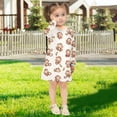 thumbnail image 5 of Girls' long-sleeved dress Monkey and Banana Girls' A-line dress with ribbed cuffs Soft and comfortable, 5 of 6