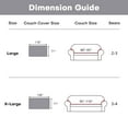thumbnail image 3 of Waterproof Sofa Cover Couch Cover Protector Non-slip Sofa Throw Cover Slipcover Durable Multi-Function Furniture Cover for Pets Dogs Cats Home Living Room, Gray 71" x 118", 3 of 6