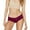 Red, variant on 3 Pack Womens Underwear Thong Bikini Lace Low-Rise Cheeky Panties,Hot Pink,M