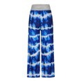 thumbnail image 4 of ICHUANYI Clearance Women's Pajama Pants Wide Leg Lounge Yoga Casual Loose Printed Fold Waist Pants ICHUANYI "ICHUANYI", 4 of 5