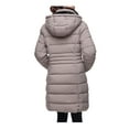 thumbnail image 4 of Rokka&Rolla Women's Heavy Long Winter Coat with Fleece Hood Parka Jacket, 4 of 10