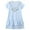 Blue, variant on GYRATEDREAM 2-7 Years Toddler Girl Cotton Casual Dress Summer Short Sleeve Basic Playwear Sundress