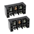 thumbnail image 4 of Terminal Block, High Temperature Resistance TBC Fixed Type PC Iron Terminal Strip 2 Pcs  for Bridges 3 Bits 1003,4 Bits 1004, 4 of 7