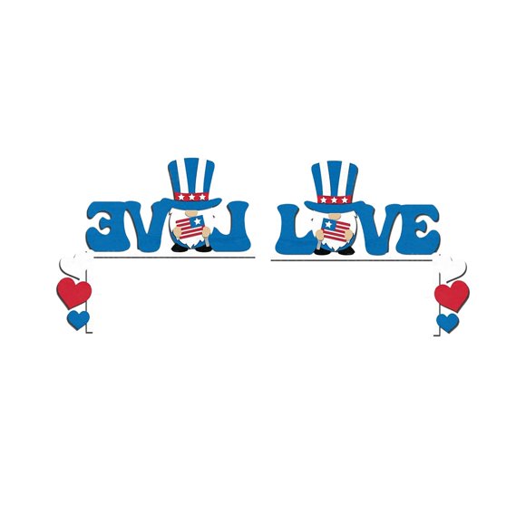 asddcavvf Independence Day Novelty Door Frame Decoration Independence Day Door Frame Decoration Independence Day Flag Door Corner Decoration (a Pair)