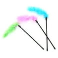thumbnail image 2 of 3PCS Cat Teaser Wand Plastic Rod Bell Cat Feather Wand Pet Interactive Toy, 2 of 10
