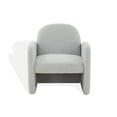 thumbnail image 2 of SAFAVIEH Couture Patsy Modern Felt Solid Accent Chair, Light Grey, 2 of 7