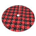 thumbnail image 5 of Cauagu 30" Christmas Tree Skirt Christmas With Snowflakes Pattern Christmas Tree Decorations Tree Mat for Xmas Decorations Occasion Holiday Home Decor -30", 5 of 7