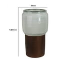 thumbnail image 5 of Ceramic Round Shaped Vase with Dual Tone Look, Medium, White ,Saltoro Sherpi, 5 of 5