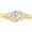Diamond, variant on 1 to 6 Carat Round 14K Yellow Gold LAB GROWN Gemstone and LAB GROWN Diamond Engagement Ring (1ct Center, AAAA Heirloom Quality) Emerald 1 Carat Size: 5