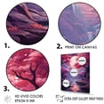 thumbnail image 3 of Designart "Cosmic Cascade In Surreal Plum I" Surrealism Floater Framed Canvas Art Print, 3 of 5