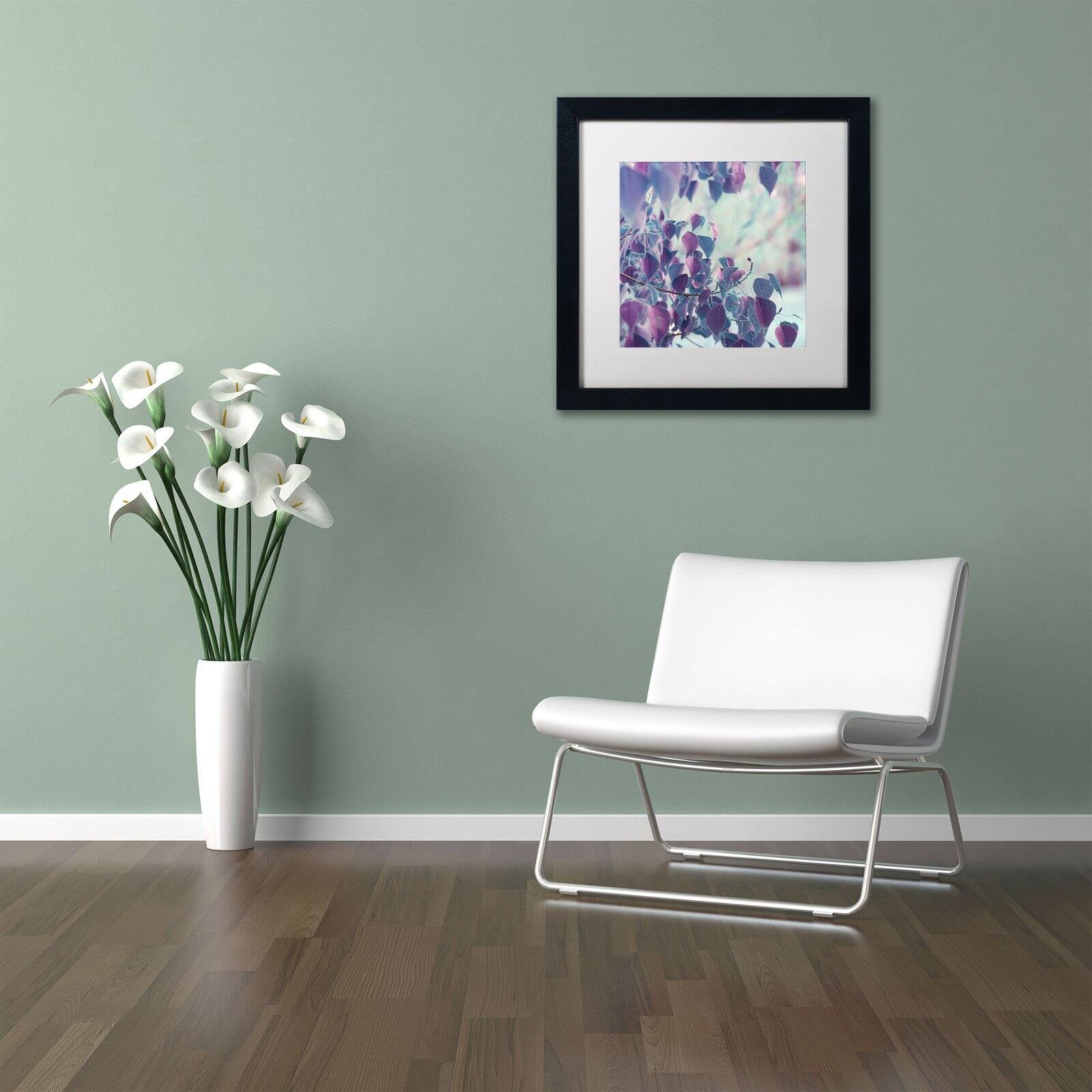 Trademark Fine Art "Summer Thoughts" Canvas Art by Beata Czyzowska Young Black Matte, Black Frame