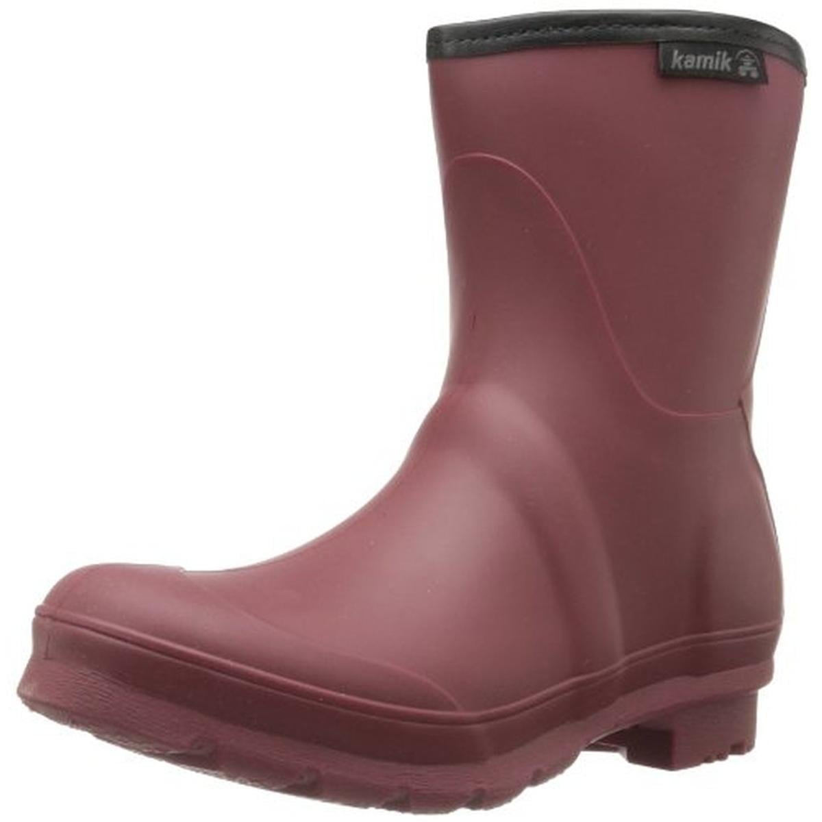Kamik Womens Jenny Lo Rubber Waterproof Rain Boots - Walmart.com
