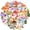 1A, variant on 35pcs-50pcs Colorful Mushroom Stickers Nature Cartoon Stickers Fantasy Stickers for Laptops Phones Suitcases