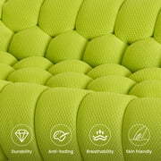 99 Bubble Couch Modern, Oversized Curved Couches, Lazy Floor Sofa, Lemon Green Bubble Couch, Modern Upholstered Comfy Mesh Fabric 3D Honeycomb Shape Couches for Living Room, Office, Apartment