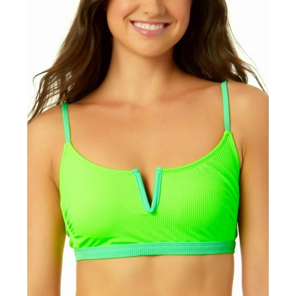 Salt Cove Juniors V-Wire Ribbed Bralett Mint S