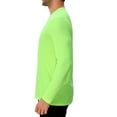 thumbnail image 3 of High Visibility Safety Work T-Shirt for Men | Hi Vis Reflective Work Wear Shirts in Long Sleeve Safety Neon Green S, 3 of 5