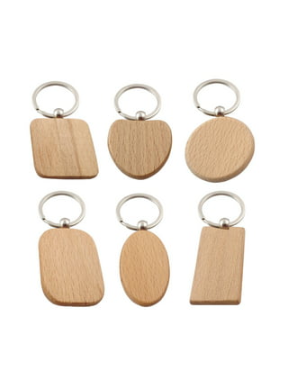 25mm Wood Keychain Blanks Ebony Brown, Cherry, Natural Options Cabochon  Keychains Blank 