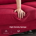 thumbnail image 3 of COPIAE 91 Inch Lawson Sofa with Extra Deep Seats Oversize, 3-Seat Sofa Couch, Couches for Living Room, Mid-Century Modern, Apartment Lounge, Red Sofas for Living Room, 3 of 8