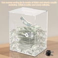 thumbnail image 6 of Acrylic Clear Piggy Bank for Adults Large Capacity Money Saving Box Savings Jar for Cash Saving with Key Sturdy Clear Piggy Bank Enduring Money Saving Box for Real Money Kids Adults, 6 of 8
