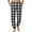 Black, variant on Birdeem Men's Casual Pants, Checkered Print, Elastic Waistband, Drawstring, Pocket, Home Sleeping, Pants for Men, Men's Casual Pants