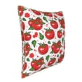 thumbnail image 2 of Xecao Hand Drawn Tomatoes Print Soft Velvet Decorative Throw Pillow Covers, Square Cushion Cases for Bed, Sofa, Living Room, Car, and Indoor Outdoor Use-20"x20", 2 of 8